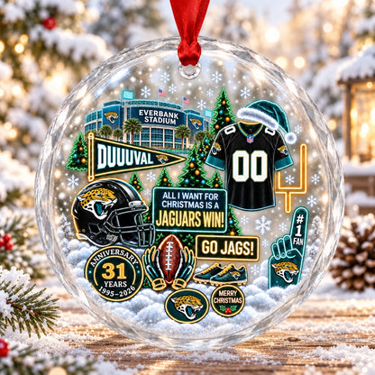 All Football Teams Christmas Stadium Snow Vibe Glass Ornament With Gift Box - 5to9vibe