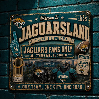 All Football Fans Teams Rustic Only Vintage Metal Sign - 5to9vibe