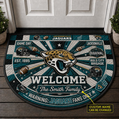 Official-Inspired Football Fan Custom Premium Welcome Mat – Personalized Doormat
