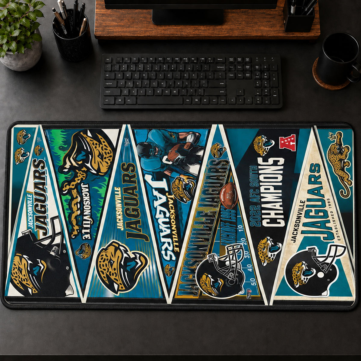 All Football Teams Vintage Anniversary For Fans Desk Mat Mouse Pad Trending - 5to9vibe