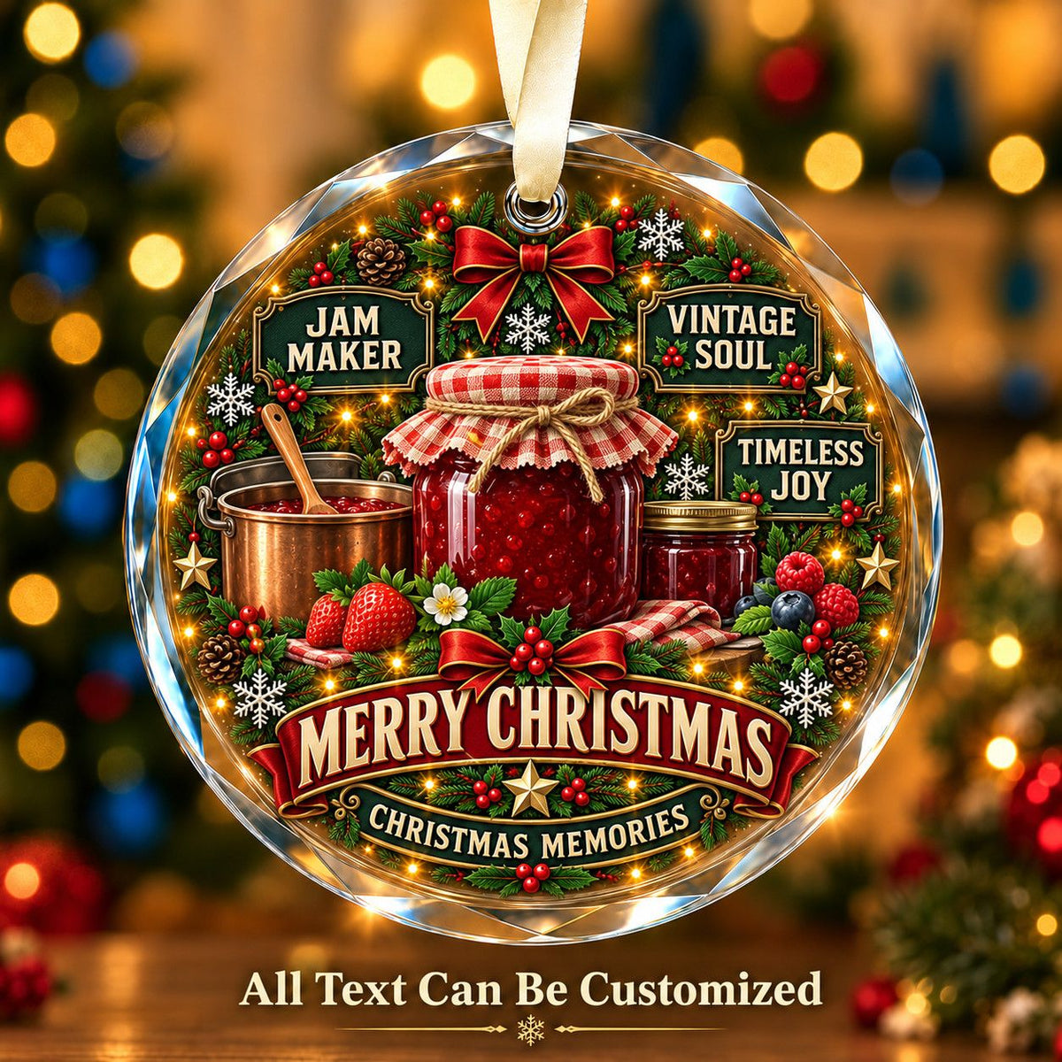 Jam Maker Personalized Glass Ornament | 5To9Vibe