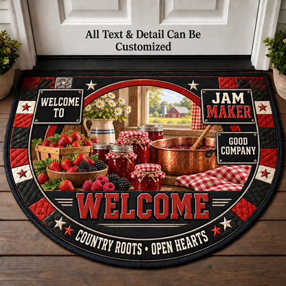 Jam Maker Personalized Half Round Mat | 5To9Vibe