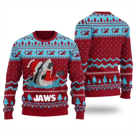 Jaws Film Woolen Men's Ugly Christmas Sweater