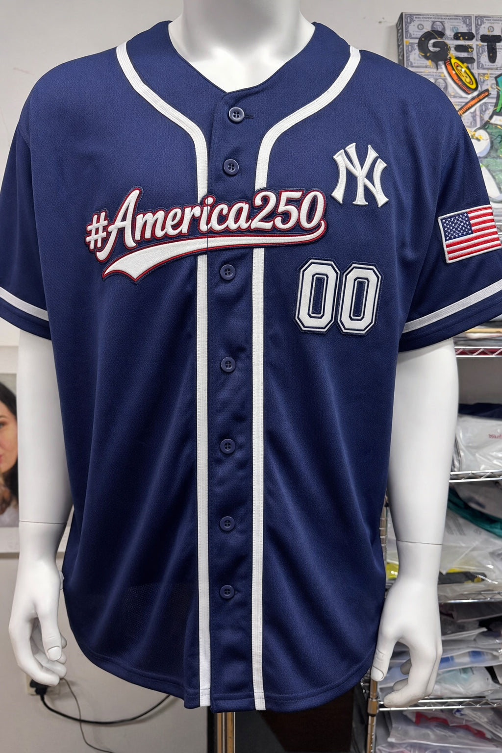 250 Years America Anniversary Custom stitched & printed baseball Jersey, Personalized embroidery Name Number Logo, Baseball Jersey Sport Team Logo America 250