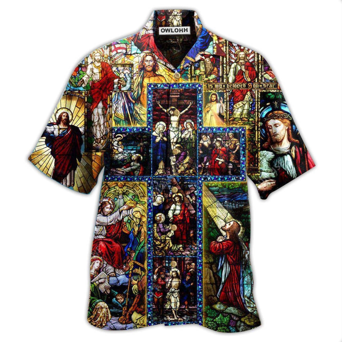 Hawaiian Shirt / Adults / S Jesus Faith Over Fear - Hawaiian Shirt 
