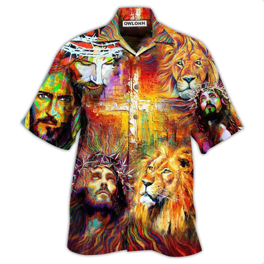 Hawaiian Shirt / Adults / S Jesus Is My King My Lord My Savior - Hawaiian Shirt 