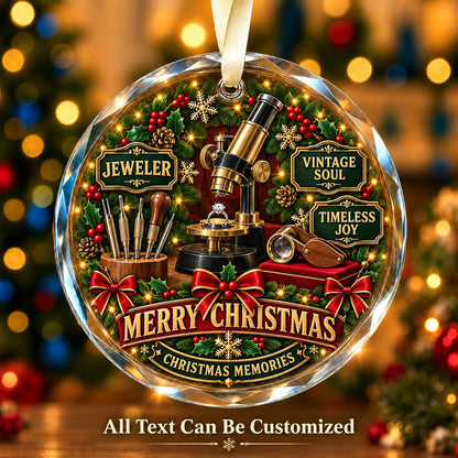 Jeweler Personalized Glass Ornament | 5To9Vibe