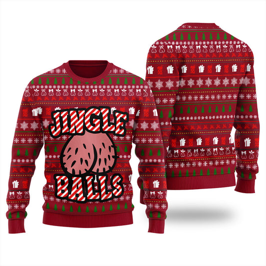 Jingle Balls Christmas Ugly Sweater Womens