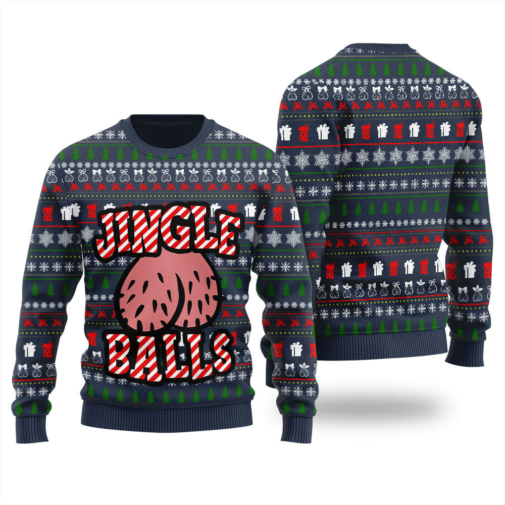 Jingle Balls Christmas Ugly Sweater Womens