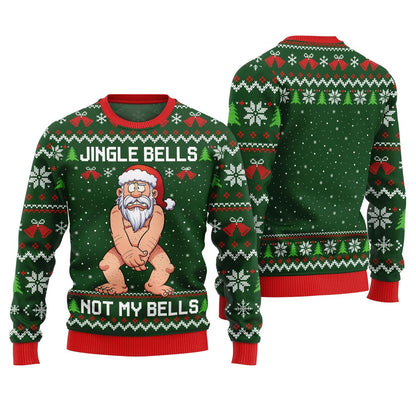 Jingle Bells Santa Naughty Christmas Sweater