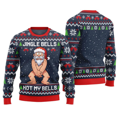 Jingle Bells Santa Naughty Christmas Sweater