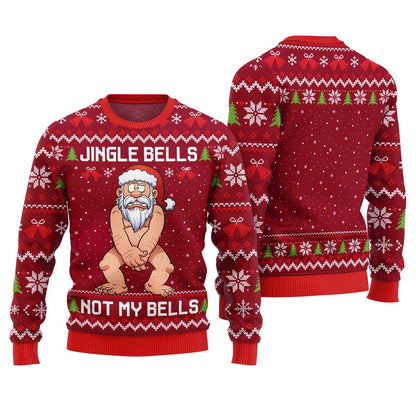 Jingle Bells Santa Naughty Christmas Sweater