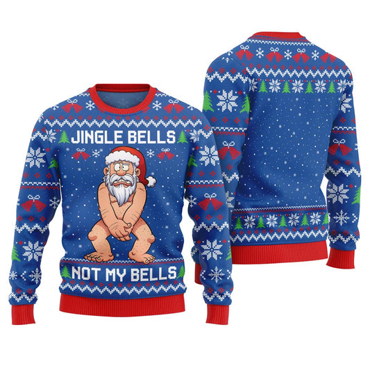 Jingle Bells Santa Naughty Christmas Sweater