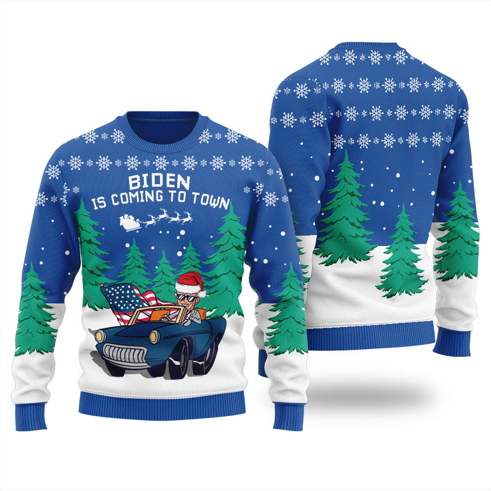 Joe Biden Ugly Christmas Sweater For Women
