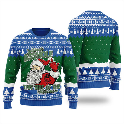 Jolliest Bunch This Side of the Nuthouse Men's Ugly Sweater