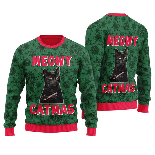 Judging Cat Meme Christmas Sweater