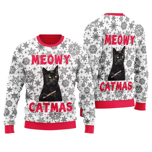 Judging Cat Meme Women's Ugly Christmas Sweater