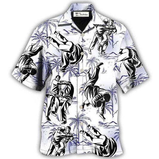 Hawaiian Shirt / Adults / S Judo Make Me Strong Tropical Style - Hawaiian Shirt 
