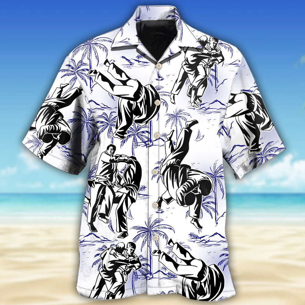 Judo Make Me Strong Tropical Style - Hawaiian Shirt 