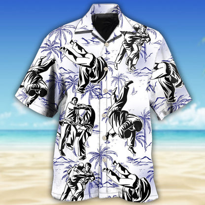 Judo Make Me Strong Tropical Style - Hawaiian Shirt 