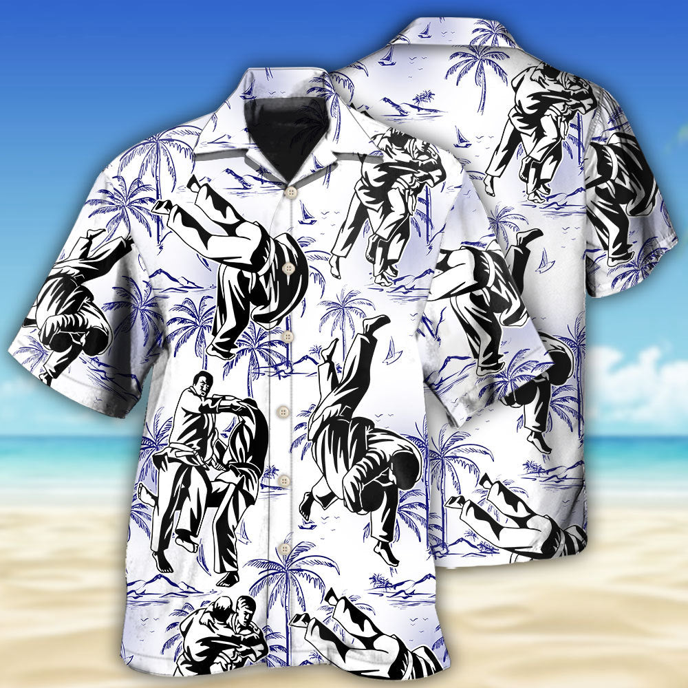 Judo Make Me Strong Tropical Style - Hawaiian Shirt 