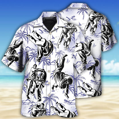 Judo Make Me Strong Tropical Style - Hawaiian Shirt 