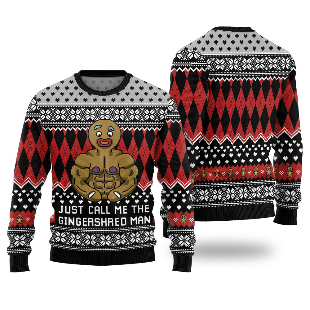 Just Call Me The Gingershred Man Ugly Sweater