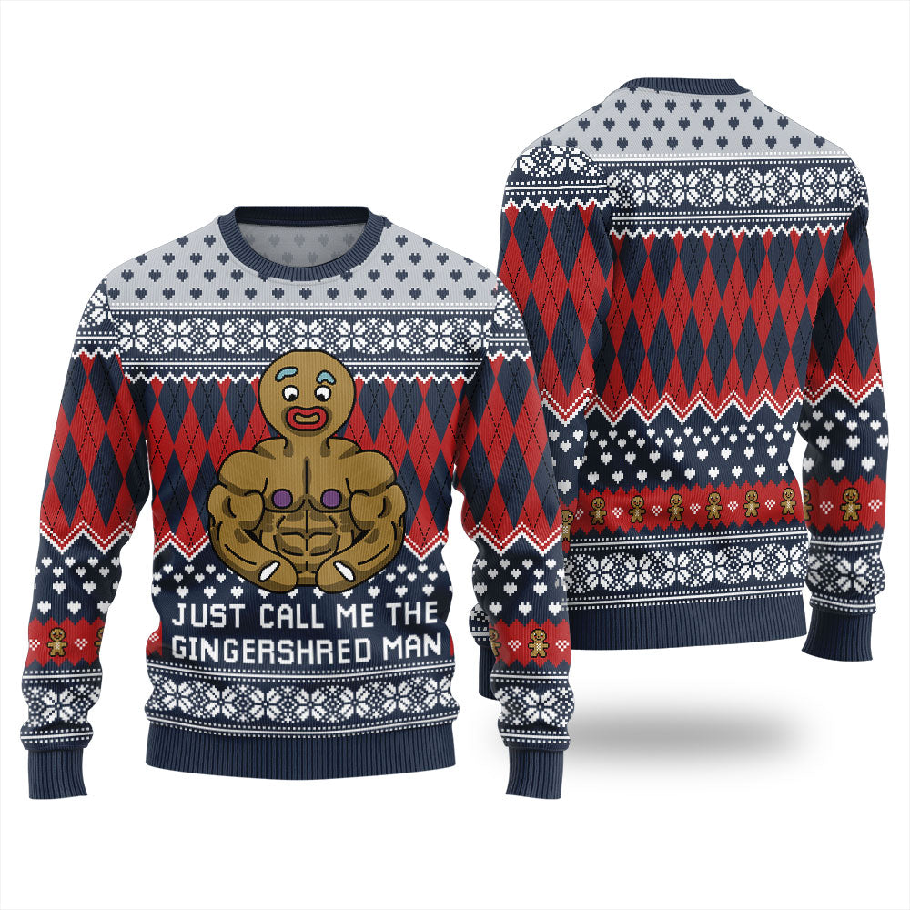 Just Call Me The Gingershred Man Ugly Sweater