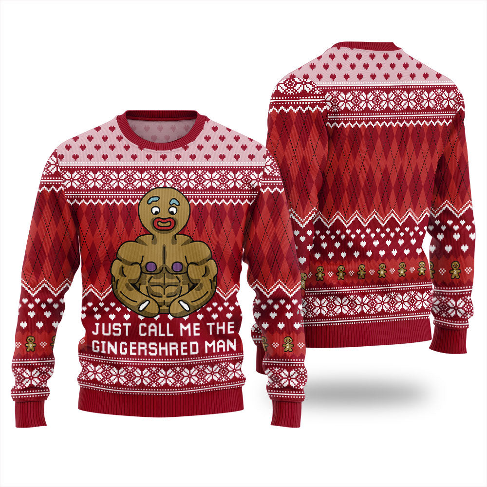 Just Call Me The Gingershred Man Ugly Sweater