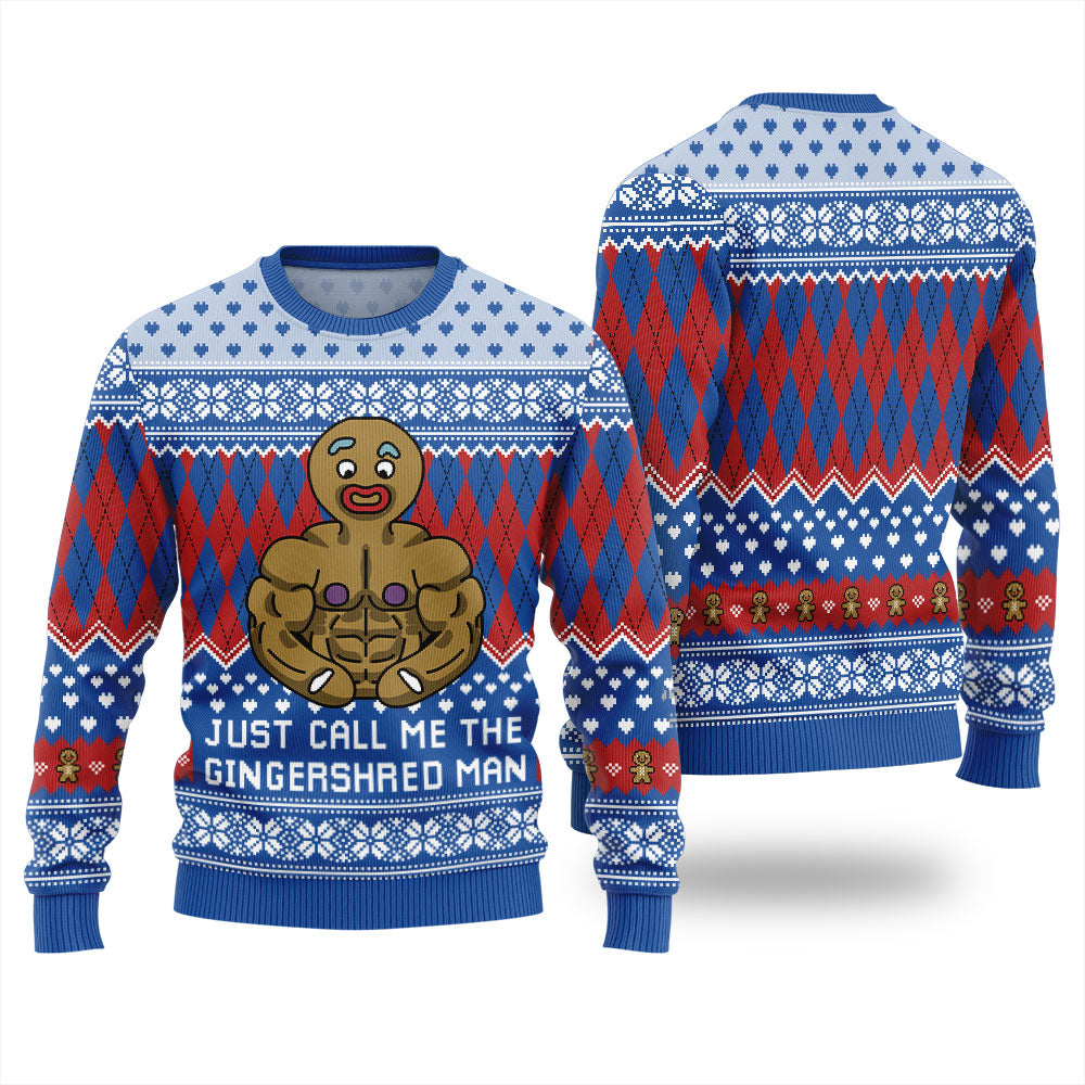 Just Call Me The Gingershred Man Ugly Sweater