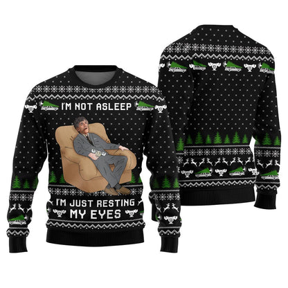 Just Resting My Eyes Ugly Christmas Sweater