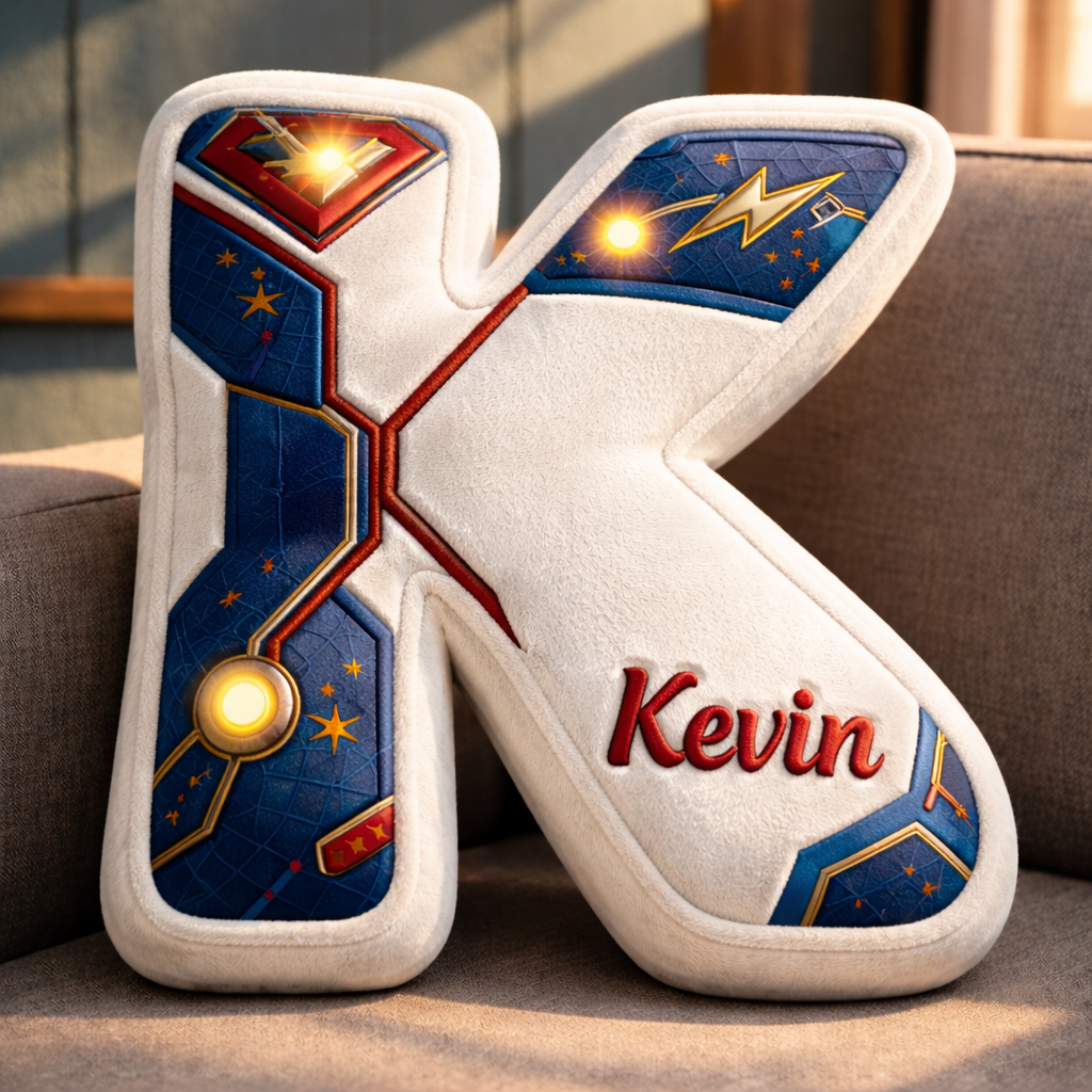 Super Hero and Princess Pillow Custom Name Gift  For Girls, Boys Irregular-Shaped Pillow Custom