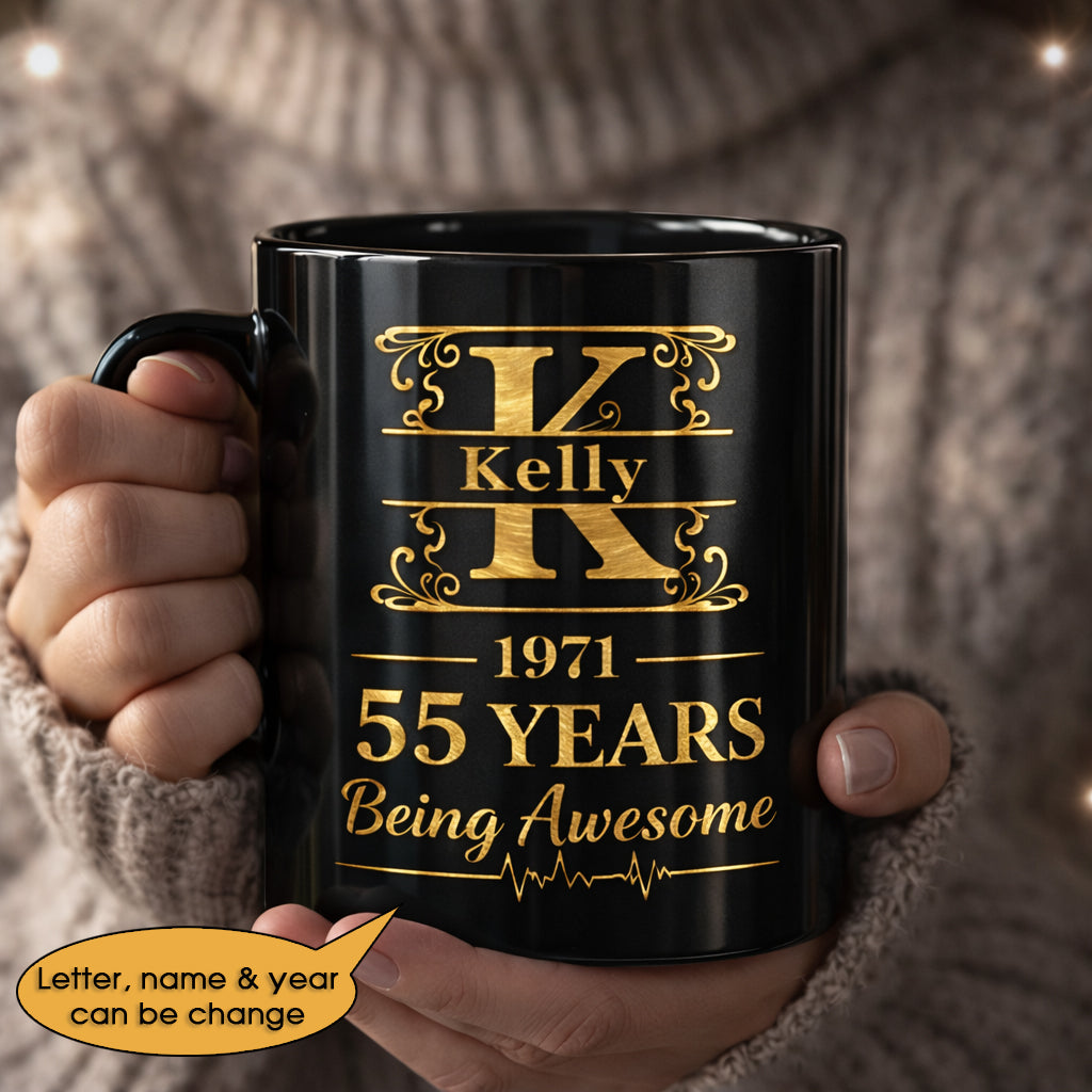 11oz Ceramic Mug Age personalized name, year, letter for birthday - 11oz Ceramic Mug Hot Sale