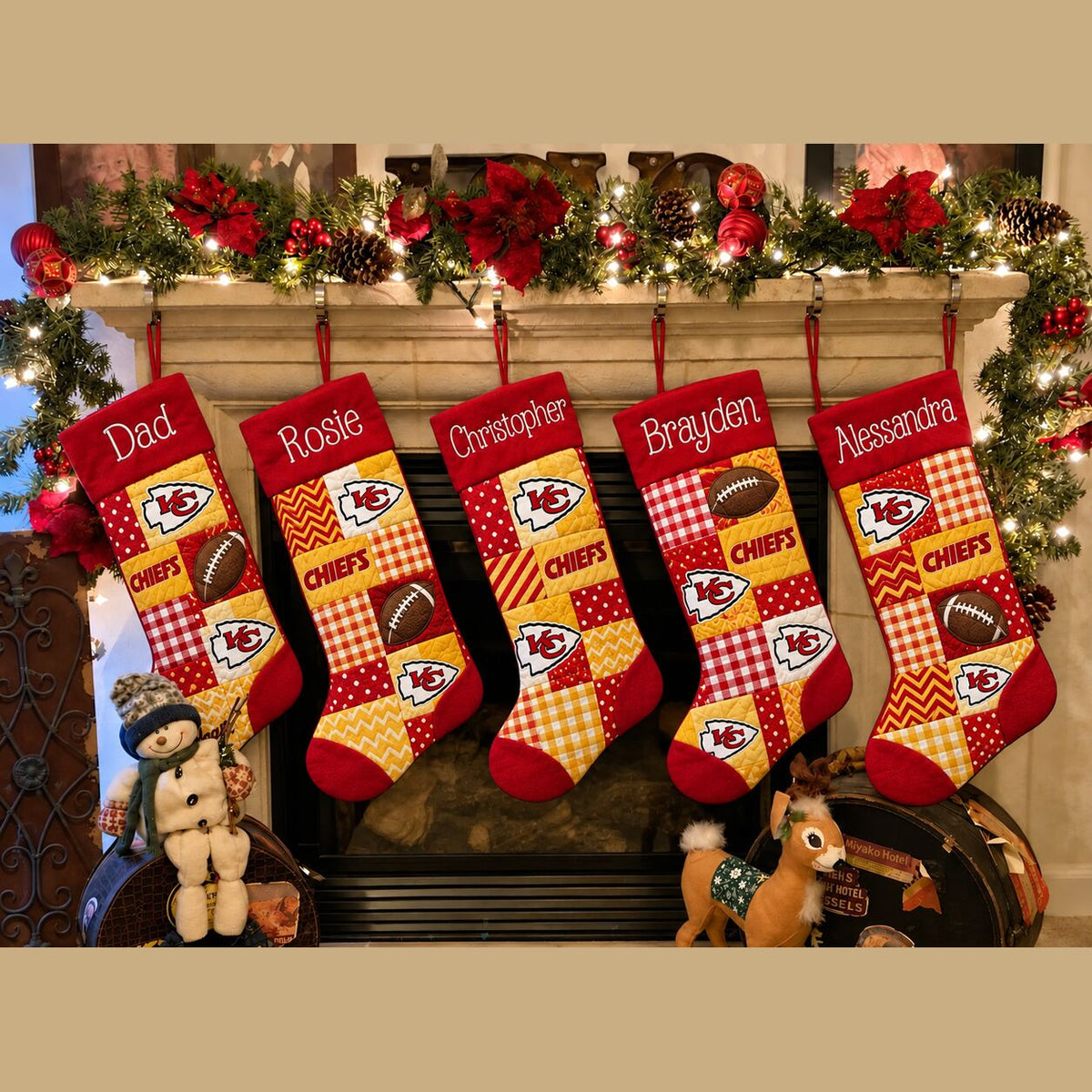 All Football Teams Team-Inspired Holiday Christmas Stocking for Football Fans - 5To9Vibe