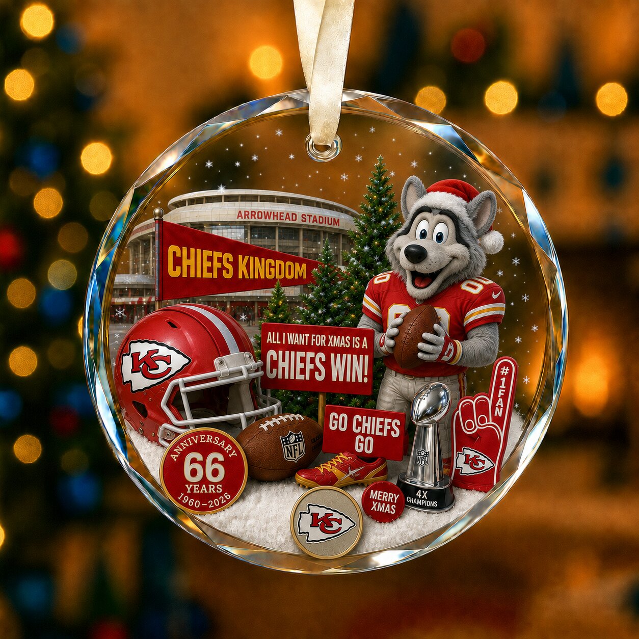 All Football Teams Christmas Glass Ornament With Gift Box Trending - 5to9vibe