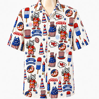 All Football Teams 4th July 250 Years Anniversary America Premium Unisex Hawaiian Shirt For Men and Women