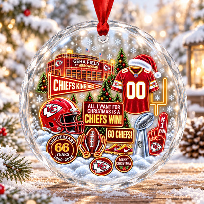 All Football Teams Christmas Stadium Snow Vibe Glass Ornament With Gift Box - 5to9vibe