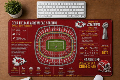 All Football Stadium Schematic Desk Mat Mouse Pad Plus Size - 5to9vibe