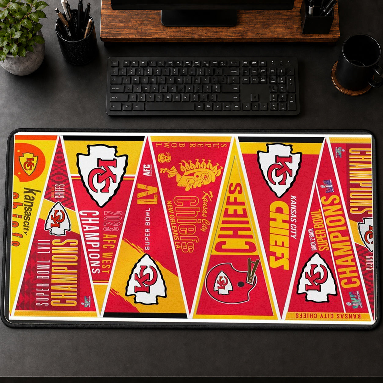 All Football Teams Vintage Anniversary For Fans Desk Mat Mouse Pad Trending - 5to9vibe