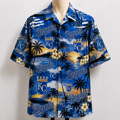 All Baseball Teams Sunset Paradise Button-Up Unisex Hawaiian Shirt For Men and Women