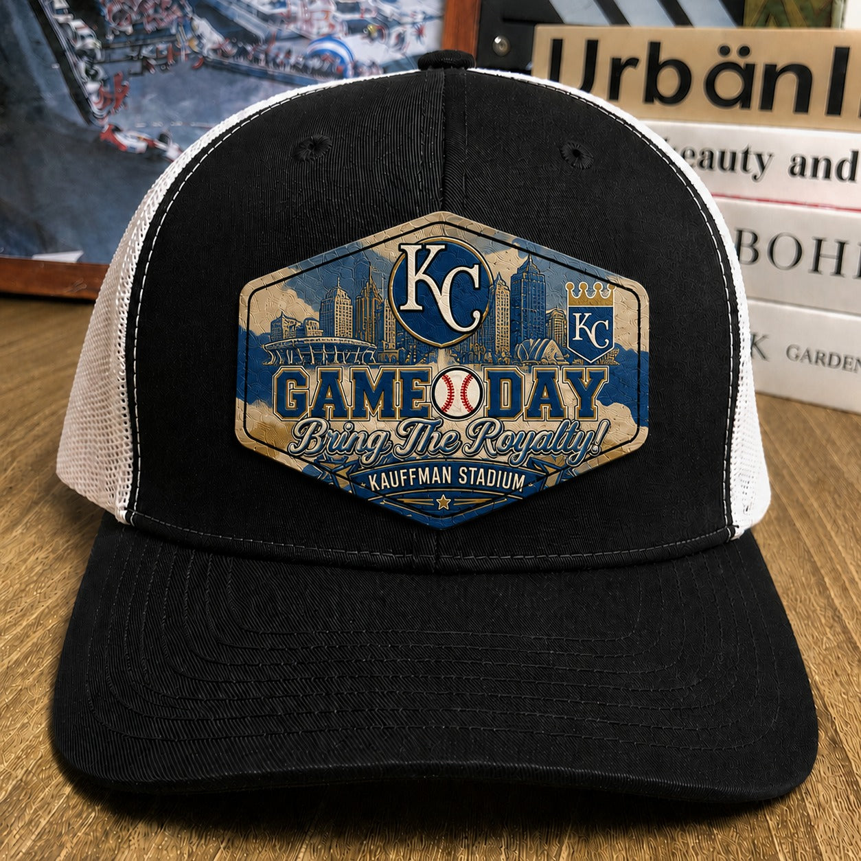 All Teams Baseball Game Day Leather Patch Premium Mesh Snap Back Cap | Trucker Cap