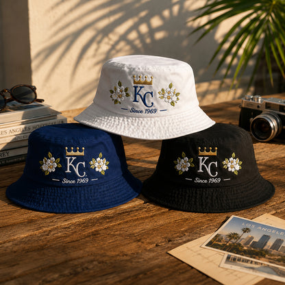 All Teams Embroidery Bucket Hat Baseball  Embroidery Bucket Hat With Logo and Flower Custom- 5to9vibe