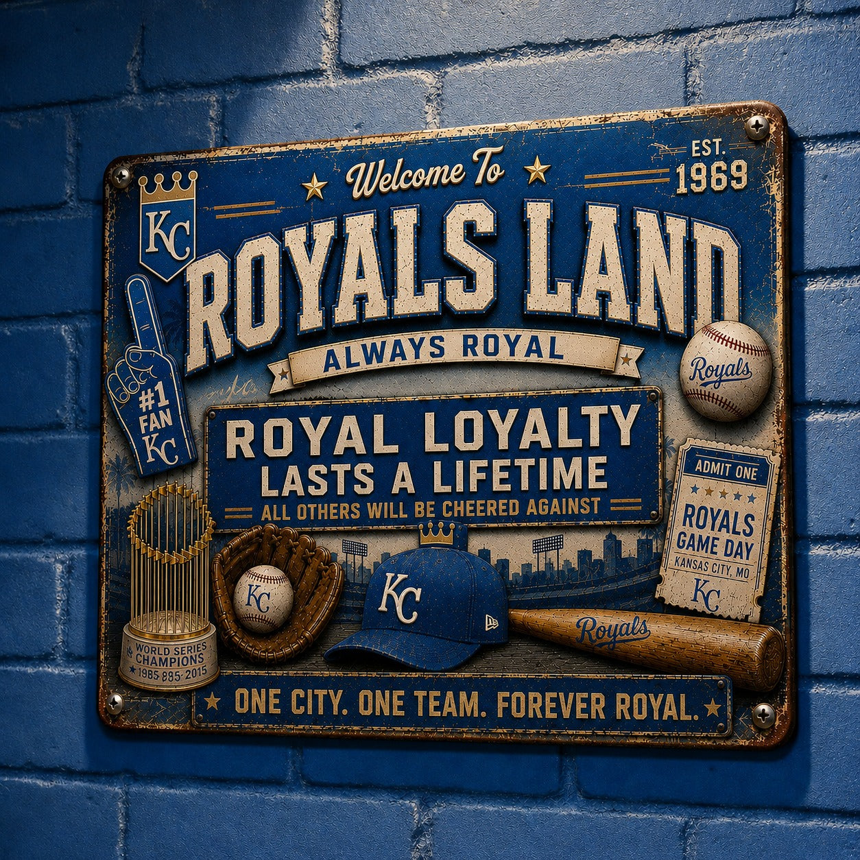 All Baseball Fans Teams Only Vintage Metal Sign - 5to9vibe