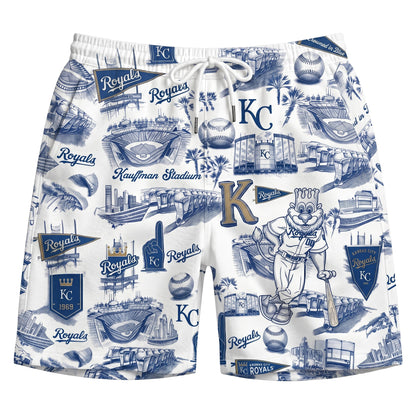 LAD Baseball Stadium SGA Blue Vibe Unisex Hawaiian Shirt