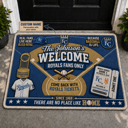 Alfombra personalizada de bienvenida premium de equipo de la MLB – Felpudo de béisbol personalizado