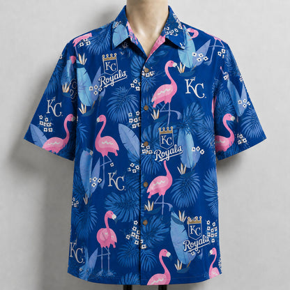 All Baseball Teams Flamingo Hawaiian Shirt | Tropical Baseball Button Up Unisex Hawaiian Shirt For Men and Women