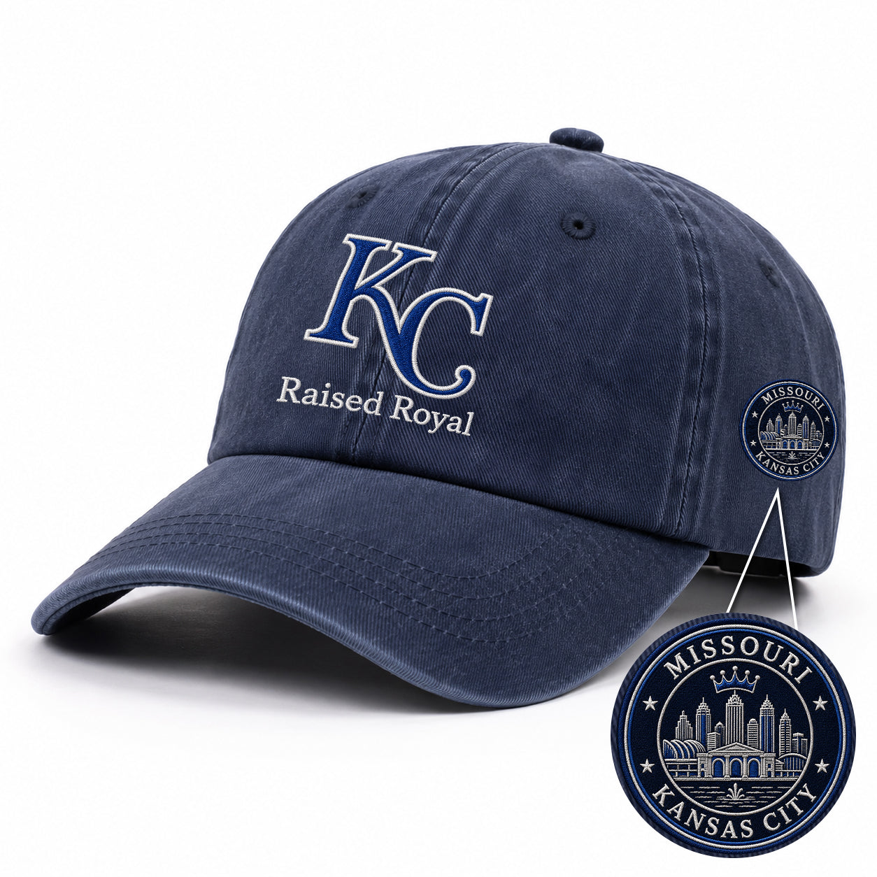 Baseball Team Slogan Cap All Teams Embroidered Logo Premium Wash Cap