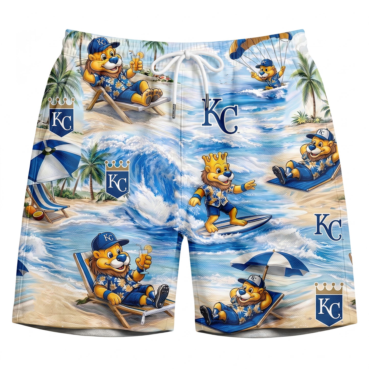 Camisa hawaiana unisex abotonada NYM Baseball Mascot Beach Viber para hombre y mujer