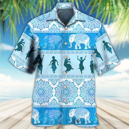 Kathak Elephant Pattern - Hawaiian Shirt 