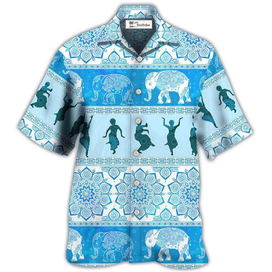 Kathak Elephant Pattern - Hawaiian Shirt 